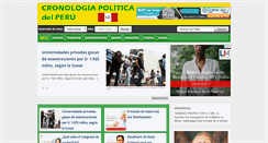 Desktop Screenshot of cronologiapoliticadelperu.org