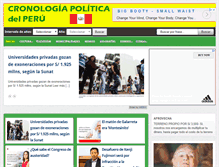 Tablet Screenshot of cronologiapoliticadelperu.org
